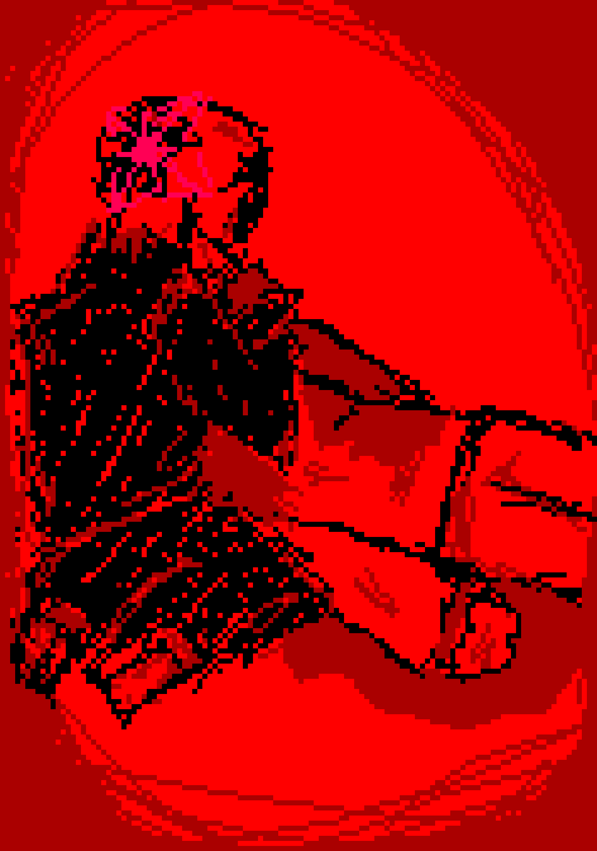 [35dc76] Cause it's one of the evil John's and I wanted to make the sketch look scary