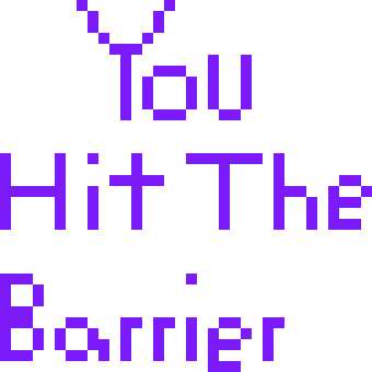 [bcb7cc] purple barrier hit sign