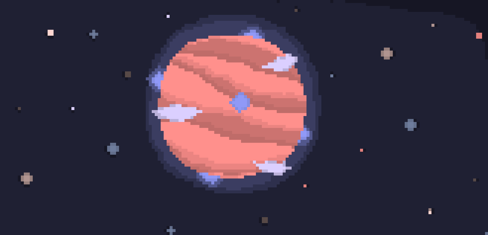 16 bit pastel planet
