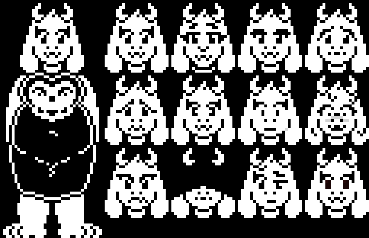 Toriel - With a oddly cute face | Now with a face palette!...  -Terrie