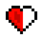 half a hardcore minecraft heart
