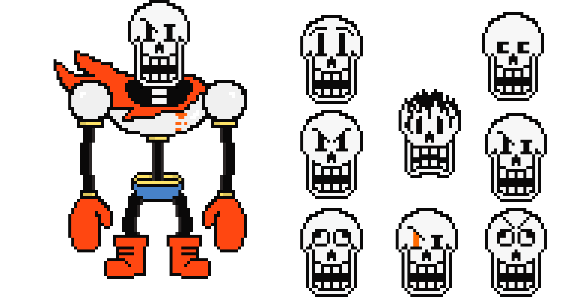 Undertale Papyrus 2.0 (Canon Edition with Expressions) [King Squid Edit]