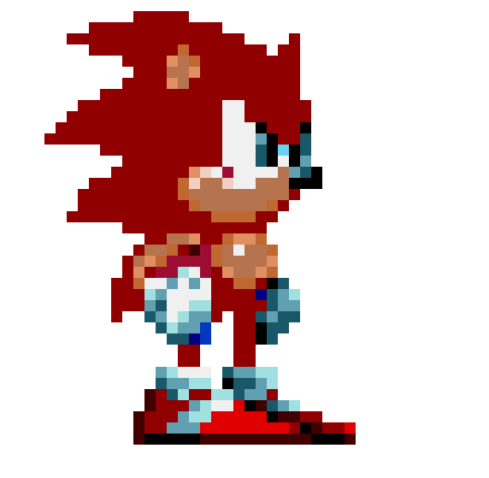 [02487f] -Red Hot Sonic 1- Red Hot Sonic The Hedgehog (Sprite)-By Red Hot Sonic