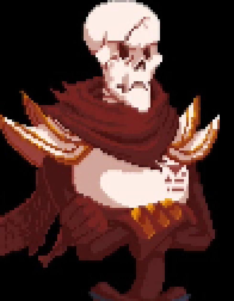 [b63bdb] *stops walking* *sends a bone flying at FT, barely missing his head* *continues walking*