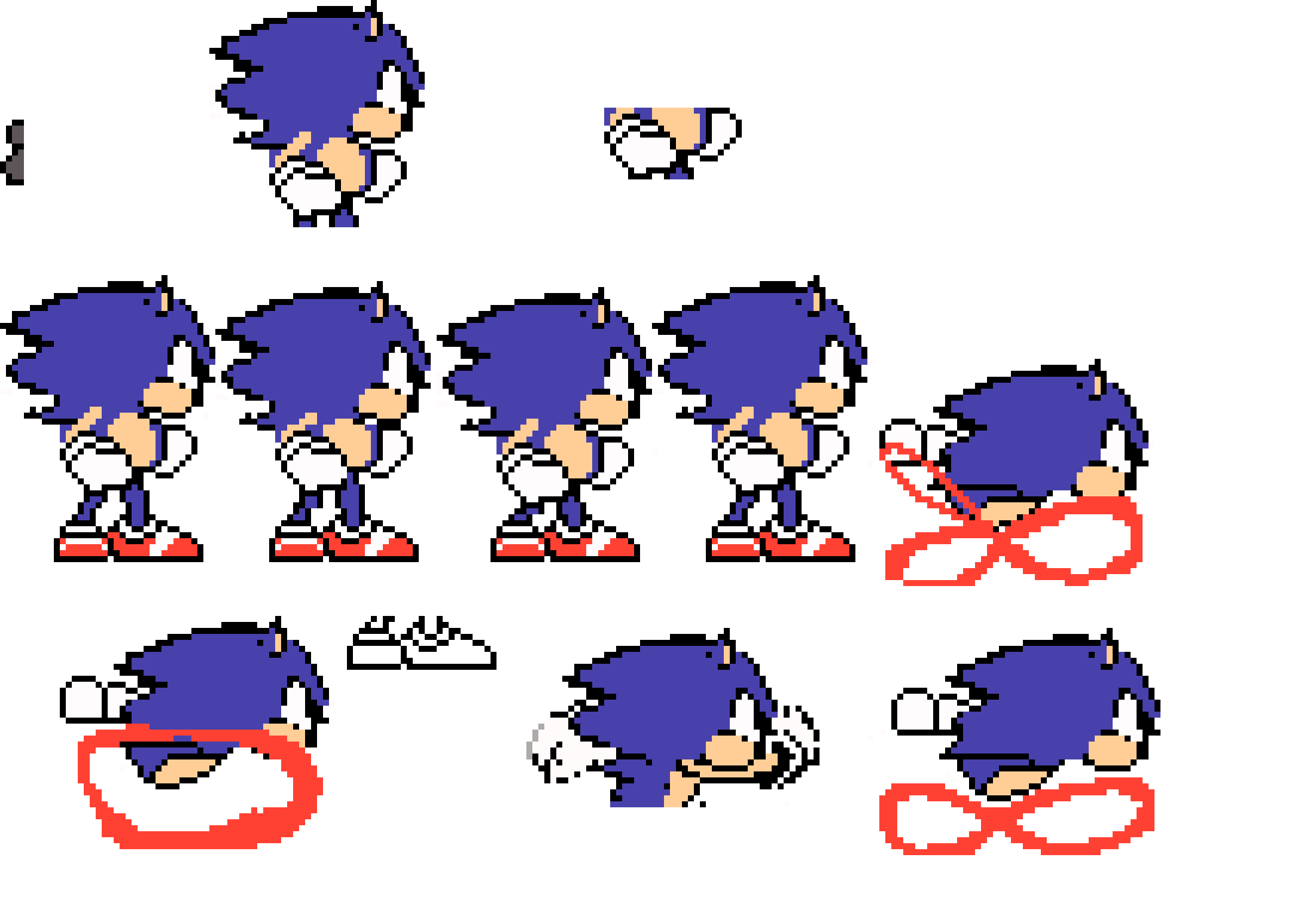 Sonic CD spritesheet!