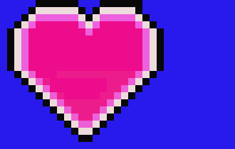[9c4d63] heart pixel 