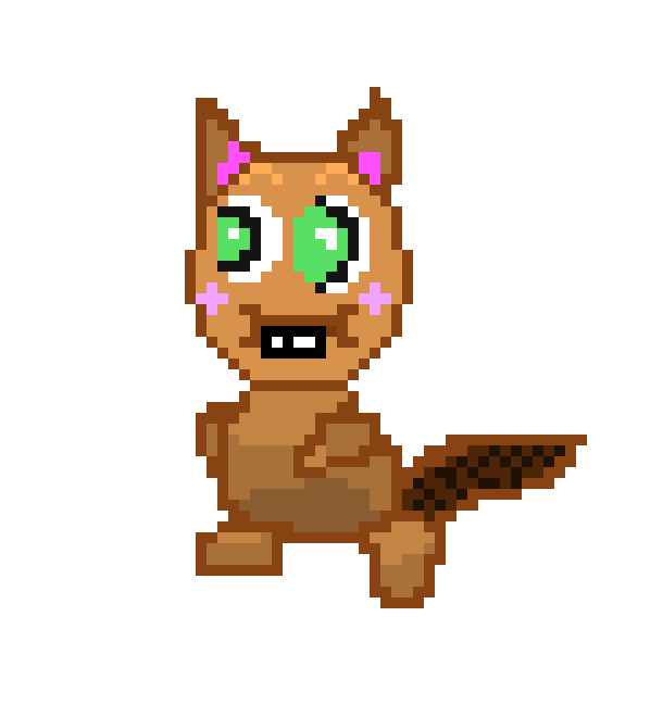 [9664c4] Pixel Cartoon squirrel animation 2