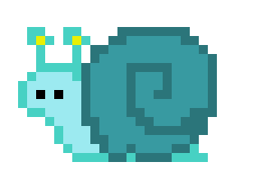 [9a4faa] Sprite!Snail_Teal