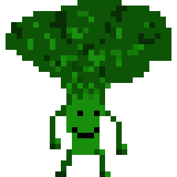 [9664c4] Broccoli pixel art study #2