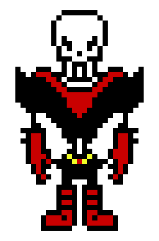 [23173a] Underfell Papyrus sprite (By Wolfie)