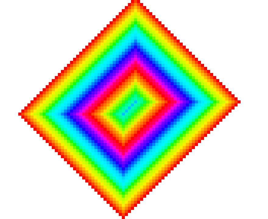 [95be89] Rainbow Diamond