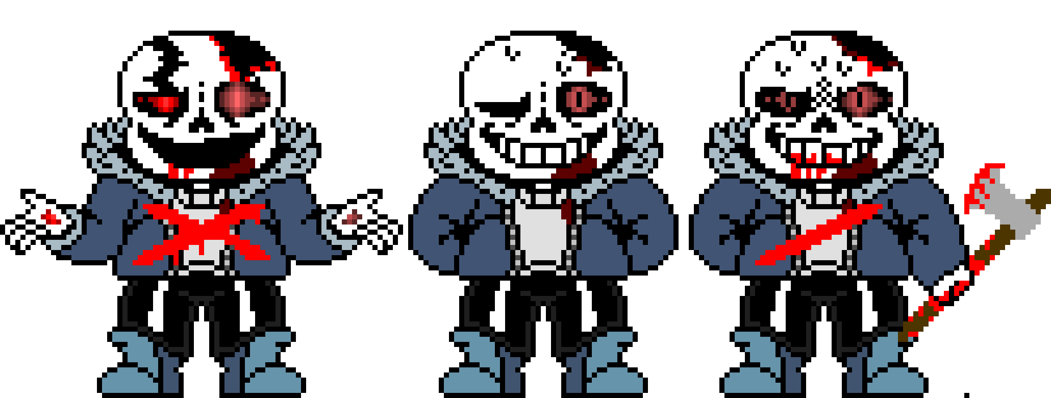HorrorTale Sans Last blood hardmode Sprite. V4