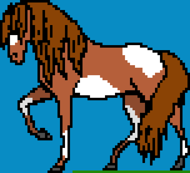 [9664c4] Horse in a feild