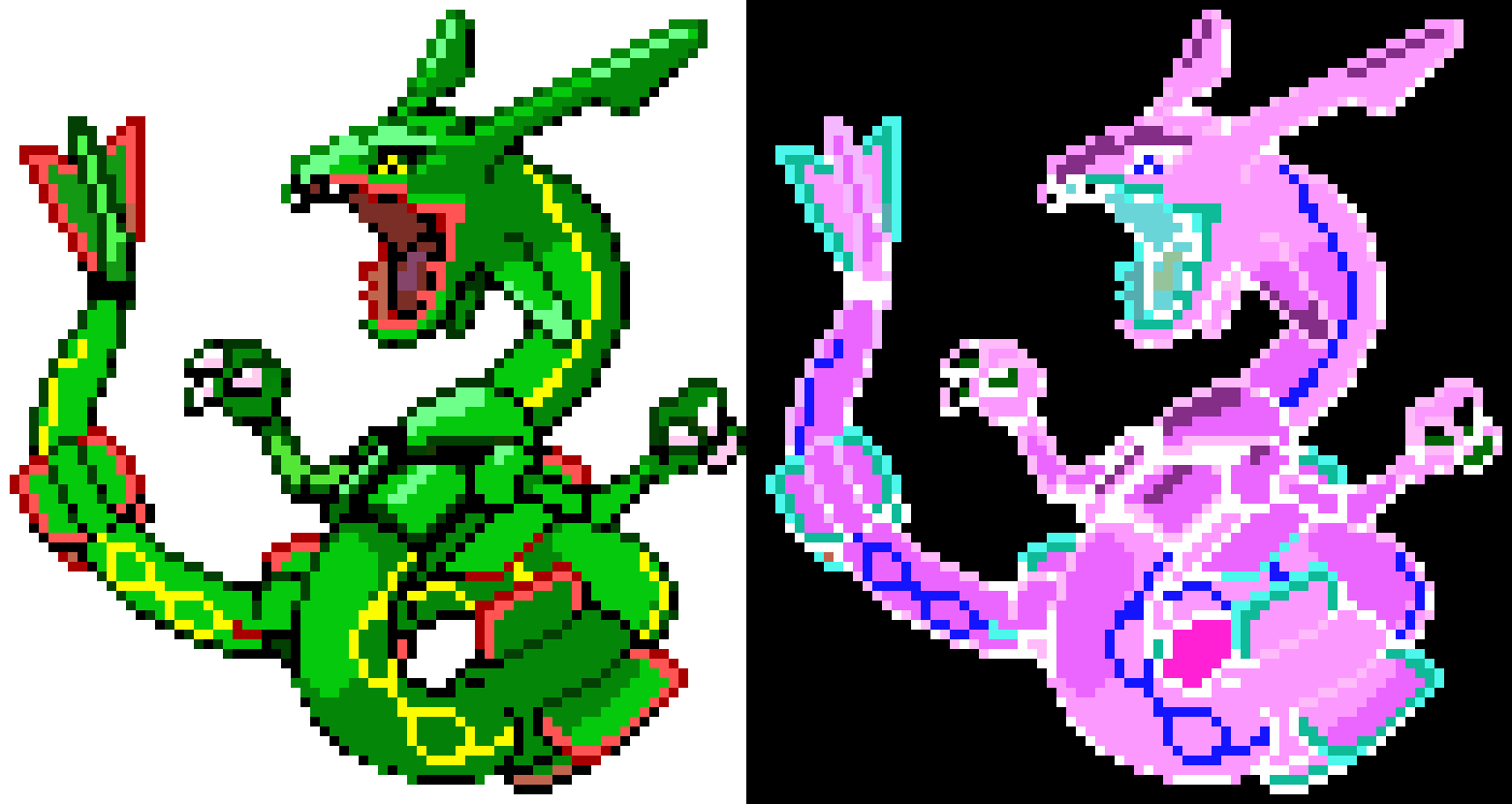 [9664c4] rayquaza (Put in high contrast mode)