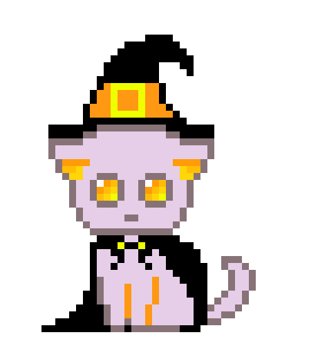 Cute Witch Cat