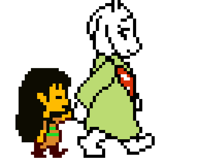 [9664c4] Underwood (my custom AU) Toriel and Frisk