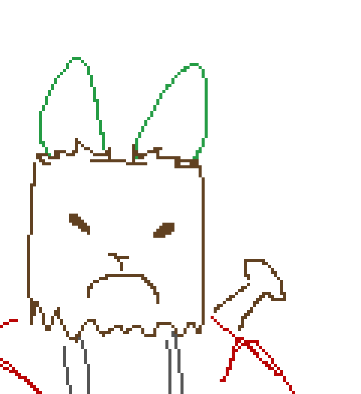 [d6b1d3] maybe I add a nose on the bag just to make it more obvious
