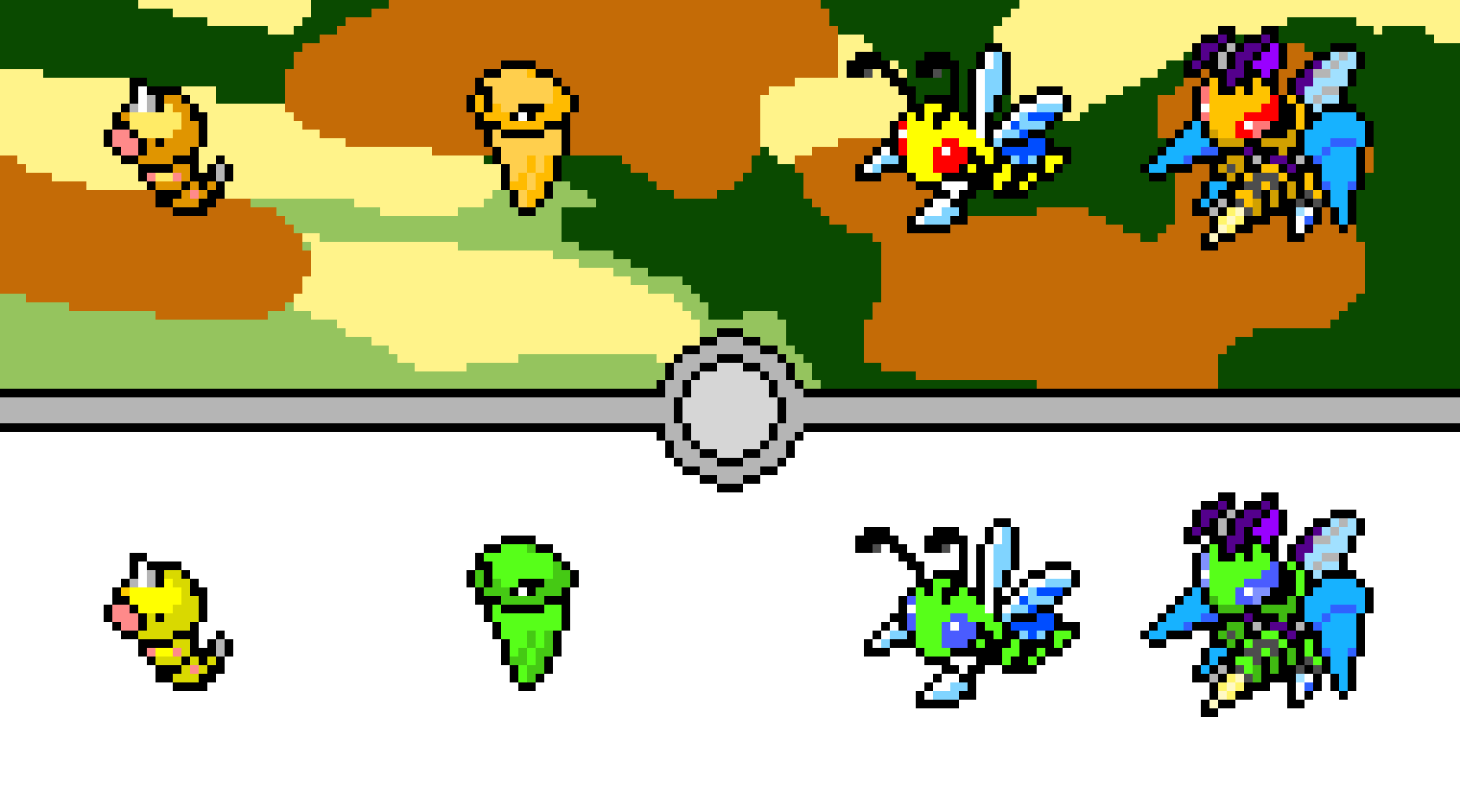 [9664c4] Weedle And Shiny Weedle Families