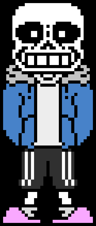 [d6b045] Try and make him as wide as your black outline of sans's arm to the other arm (Idk if it will work)