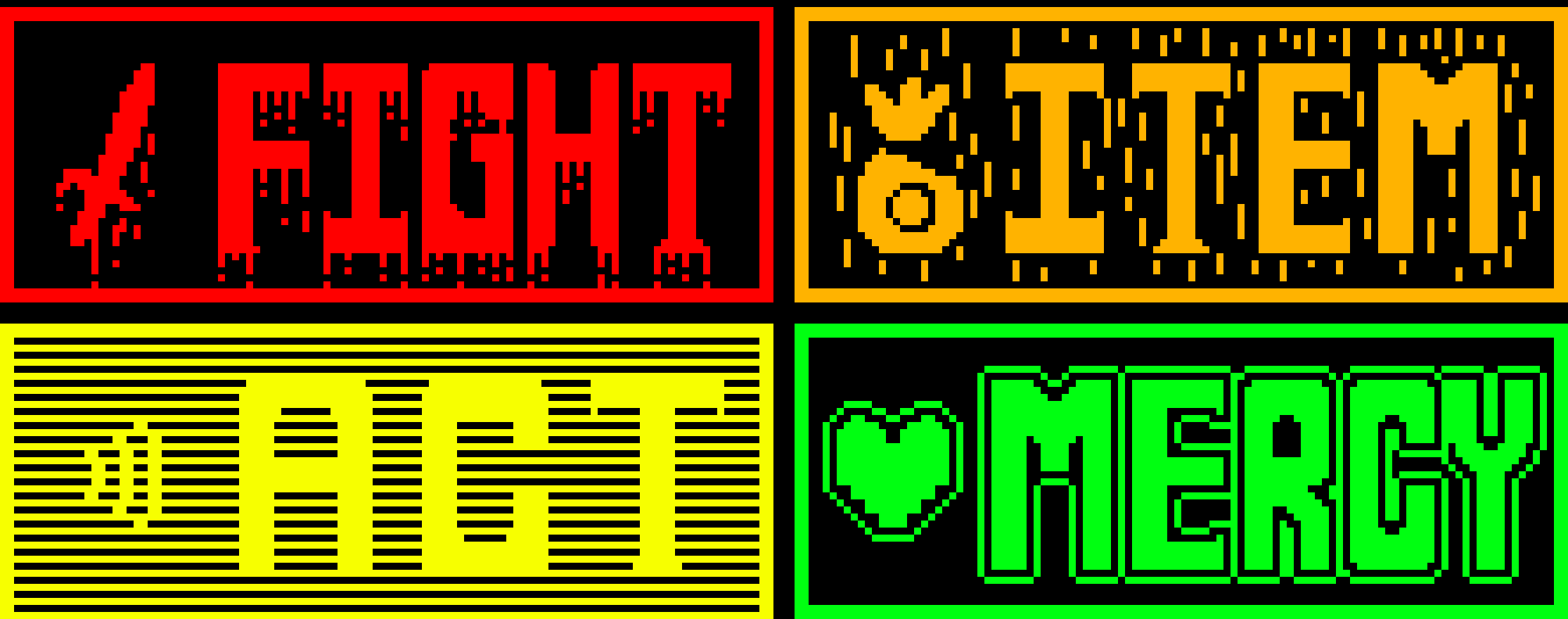 FINALTALE ALL BUTTONS(FIGHT,ACT,ITEM,MERCY)