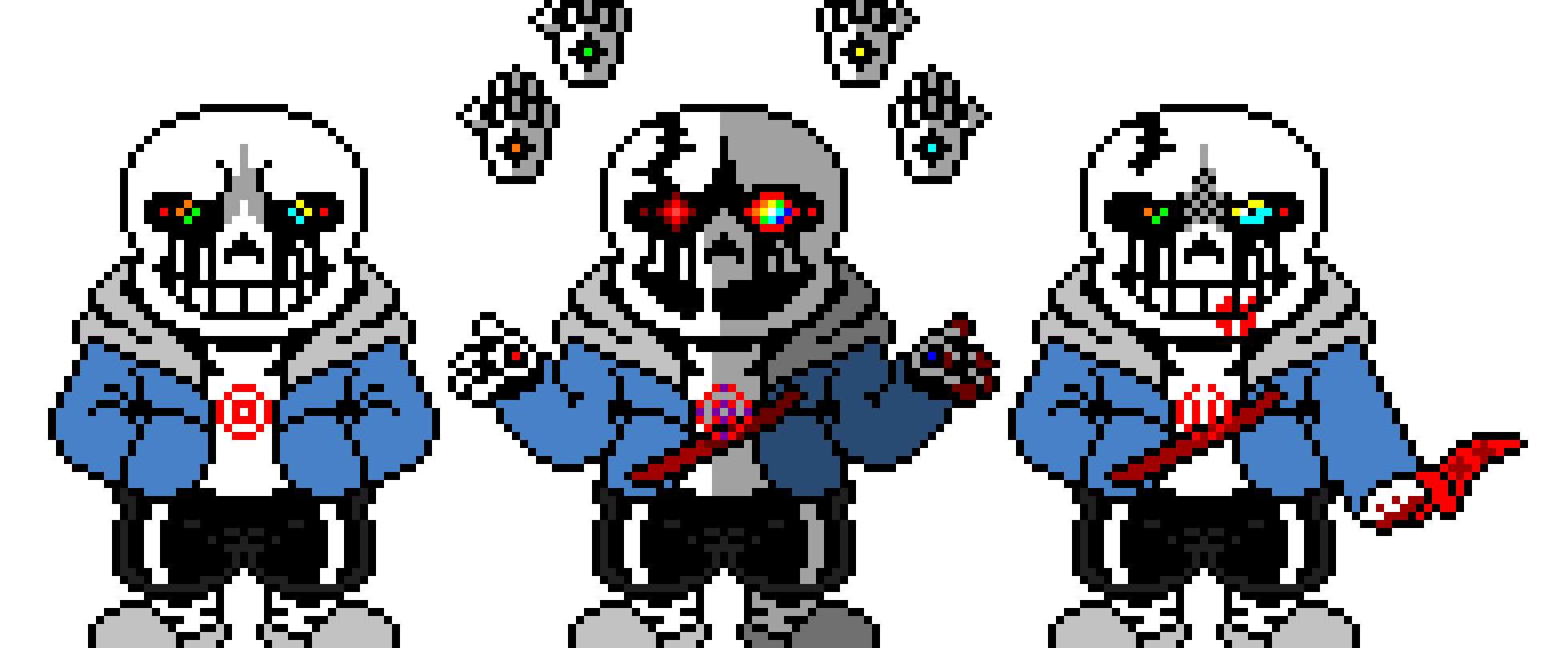 Killertale last breath hardmode Sans The Skeleton Battle Sprite V2