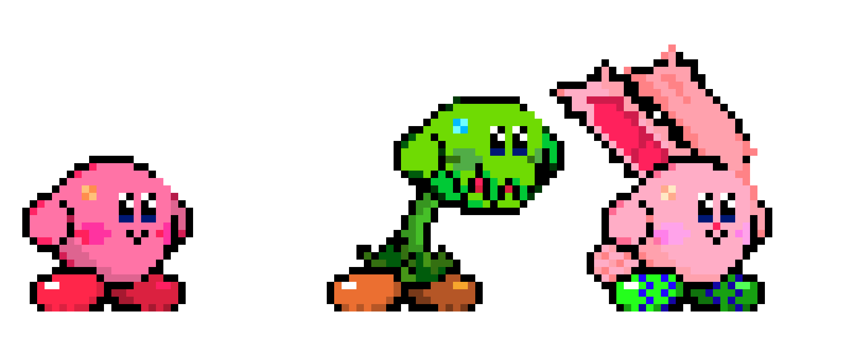 [349d34] kirby sprite and what if flytrap and easter kirby copy abilities.