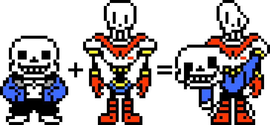 Sans + Papyrus = Sixbones
