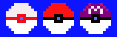 [4e0d35] Pixel Pokeballs