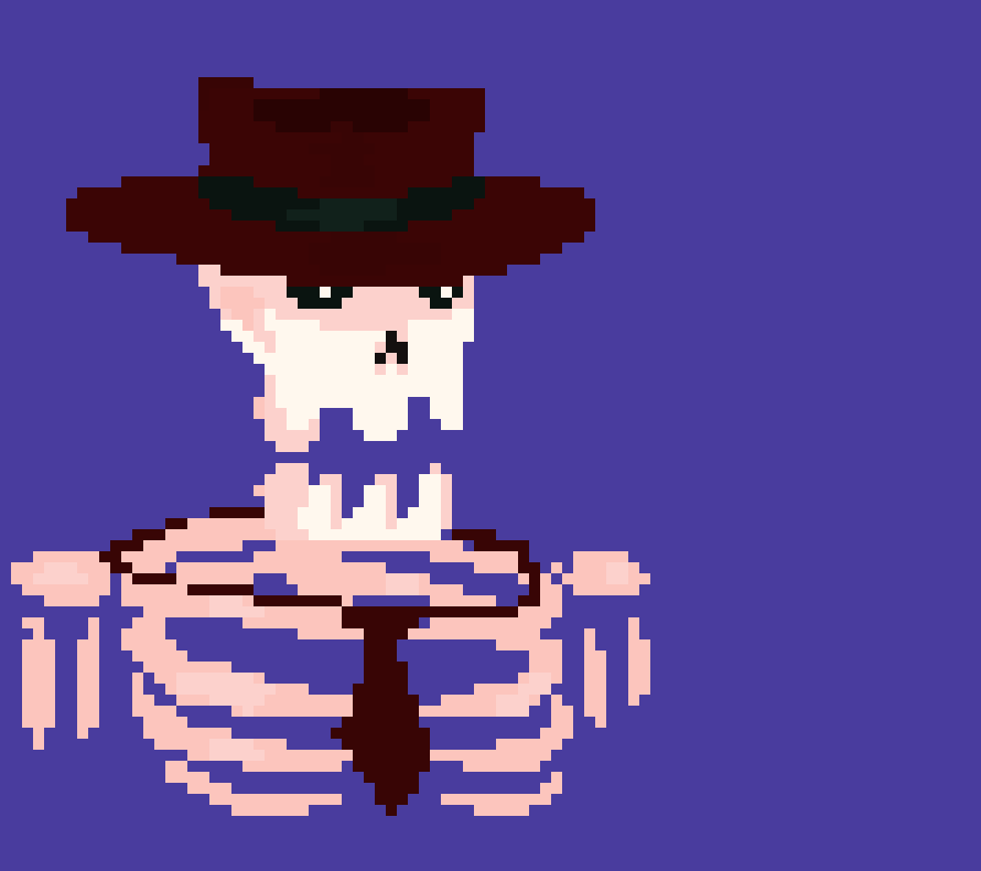 [236914] he doesnt waste his time with gluttonous biggies or lustfuls gooners nono- he only goes for the baddest of the bad when it comes to sinners... those who god himself deems to dangerous to be kept alive. thats what rattlejack lives- or unlives- to do