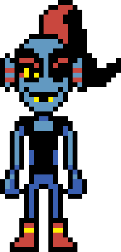 Undyne pixel art 