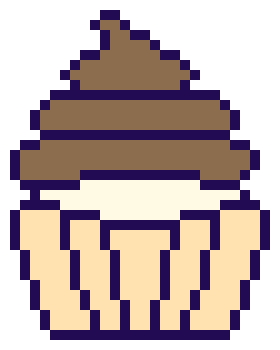 vanilla muffin choc frosting