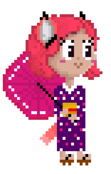 [e490f7] Kimono Fox Loen