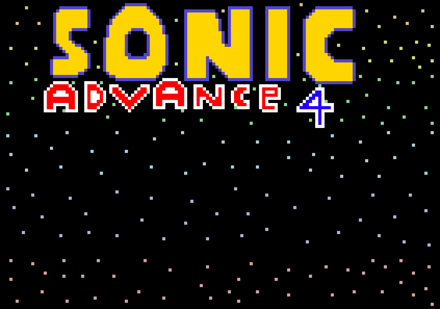 [9664c4] title screen of sonic advance 4