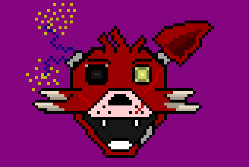 [9664c4] Damaged Foxy The Pirate Fox (with background)