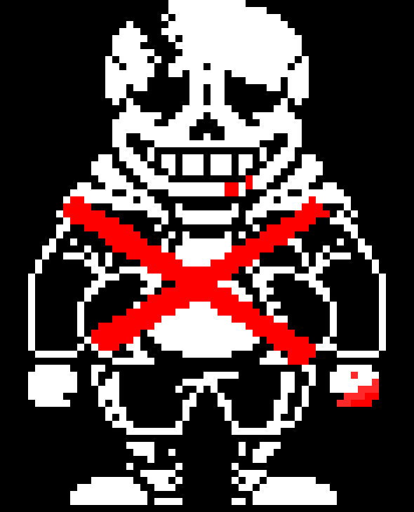 [615fbf] UNDERTALE Last Breath Sans sprite phase 3.5 - those who do not admit death
