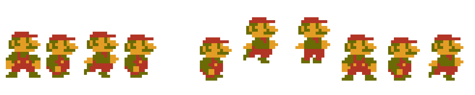 [7f7e69] Super Mario Bros Original Sprites Part 1