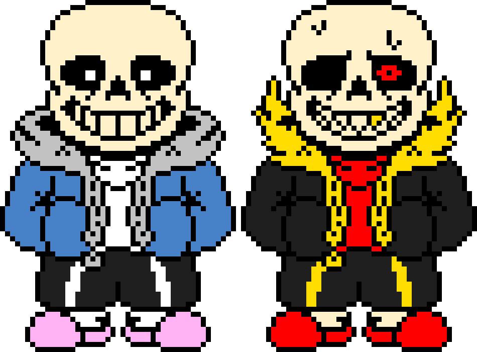 [9664c4] Undertale and Underfell Sans