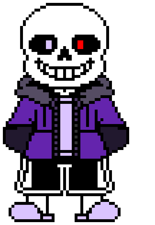 hey purple sans, i made a sprite for you. that way you dont have to use that toby fox recoler. if you want to do color papyrus or some other sanses, just ask me. - withered bonnie