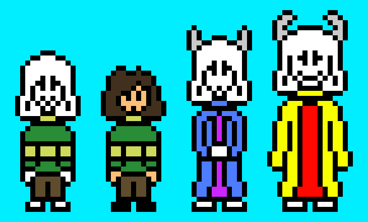 [2fbf6b] Overworld Dreemurrs (Remade)