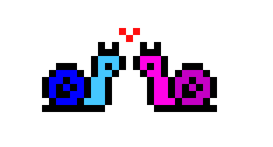 [9664c4] SNAILS PIXEL ART I MADE!!!