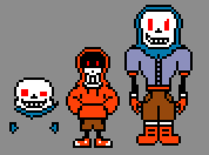 dustswap Sans, Papyrus, Comic Papyrus