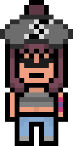 [6fffe0] danganronpa pixel sprite base