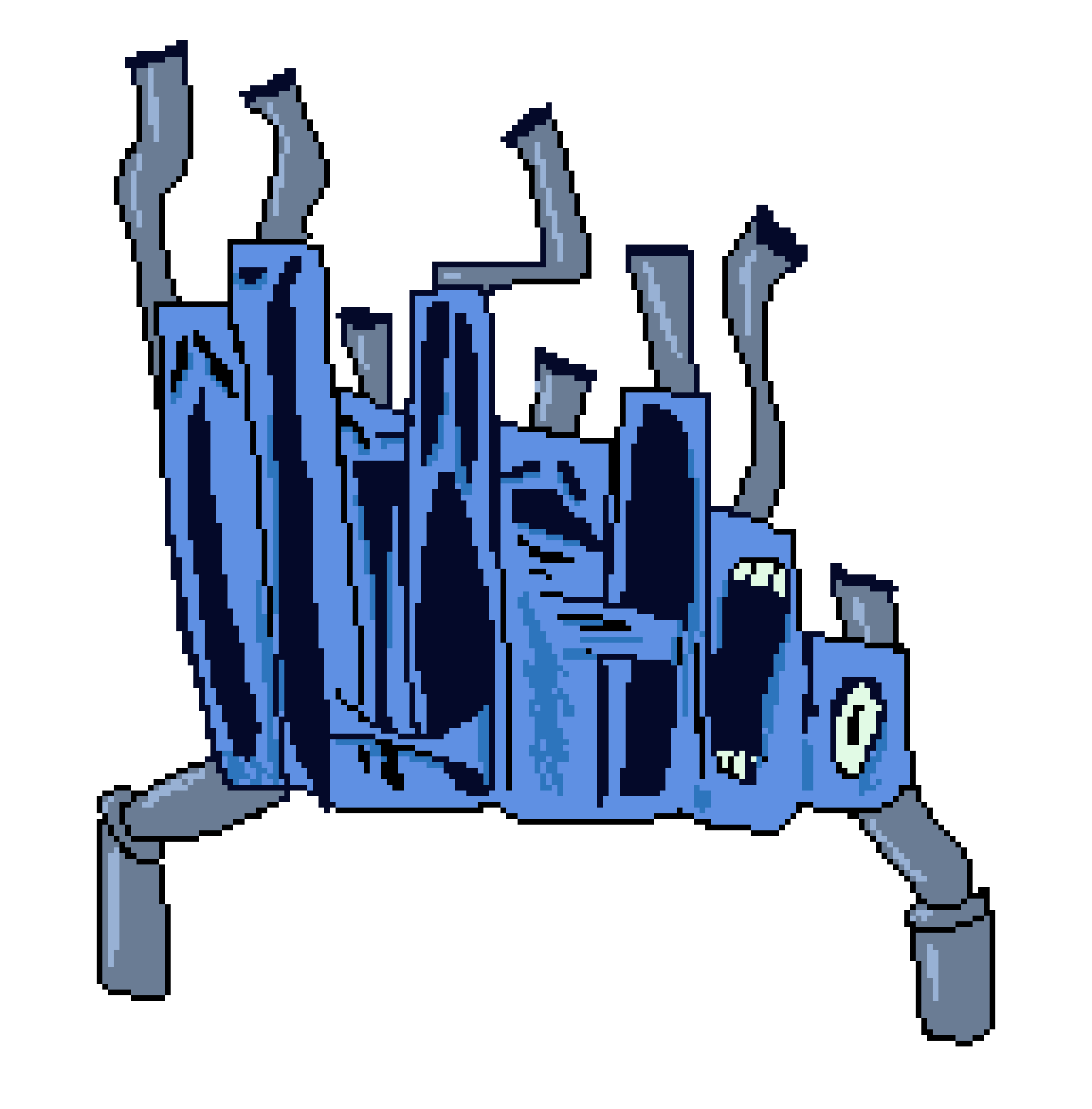 [bce8e5] im trying to come up with enemy sprite work and designs for pixelkill but im genuinely just ass at any form of small pixel art