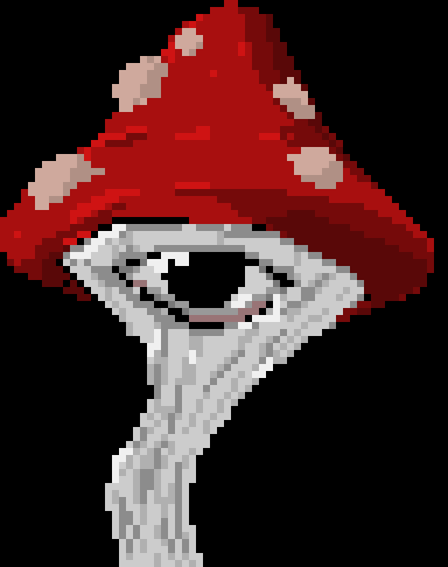 [da4dc7] the mushroom man (enoki) grows up from the crack pulling himself out