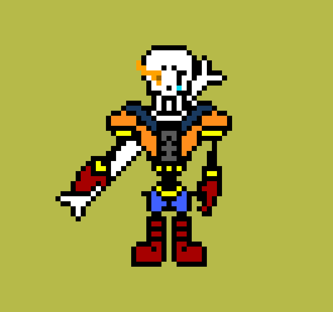 UnderShrike!Disbelief Papyrus Sprite