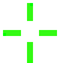 [0fea07] Krunker.io crosshair