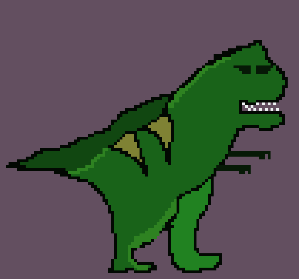 [64c16c] dino w/ background