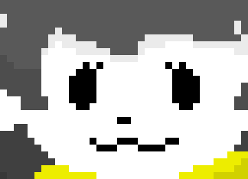 [a34ade] [The Temmie waddles around town, a thorn can be seen sticking out of their hair...]