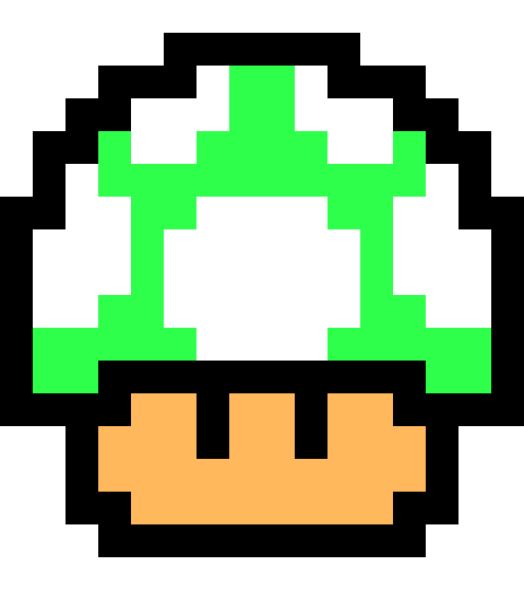 [9664c4] super mario 1 up mushroom