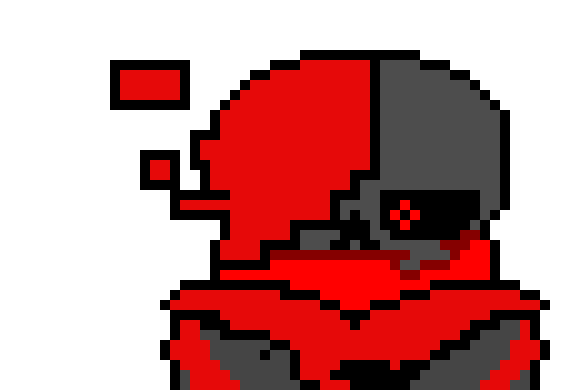 thats it...* goes up then stabs that error sans with an glitched up sharp bone * HAHAHA